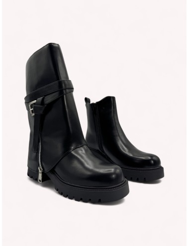 Botas con caña desmontable Renate Noir