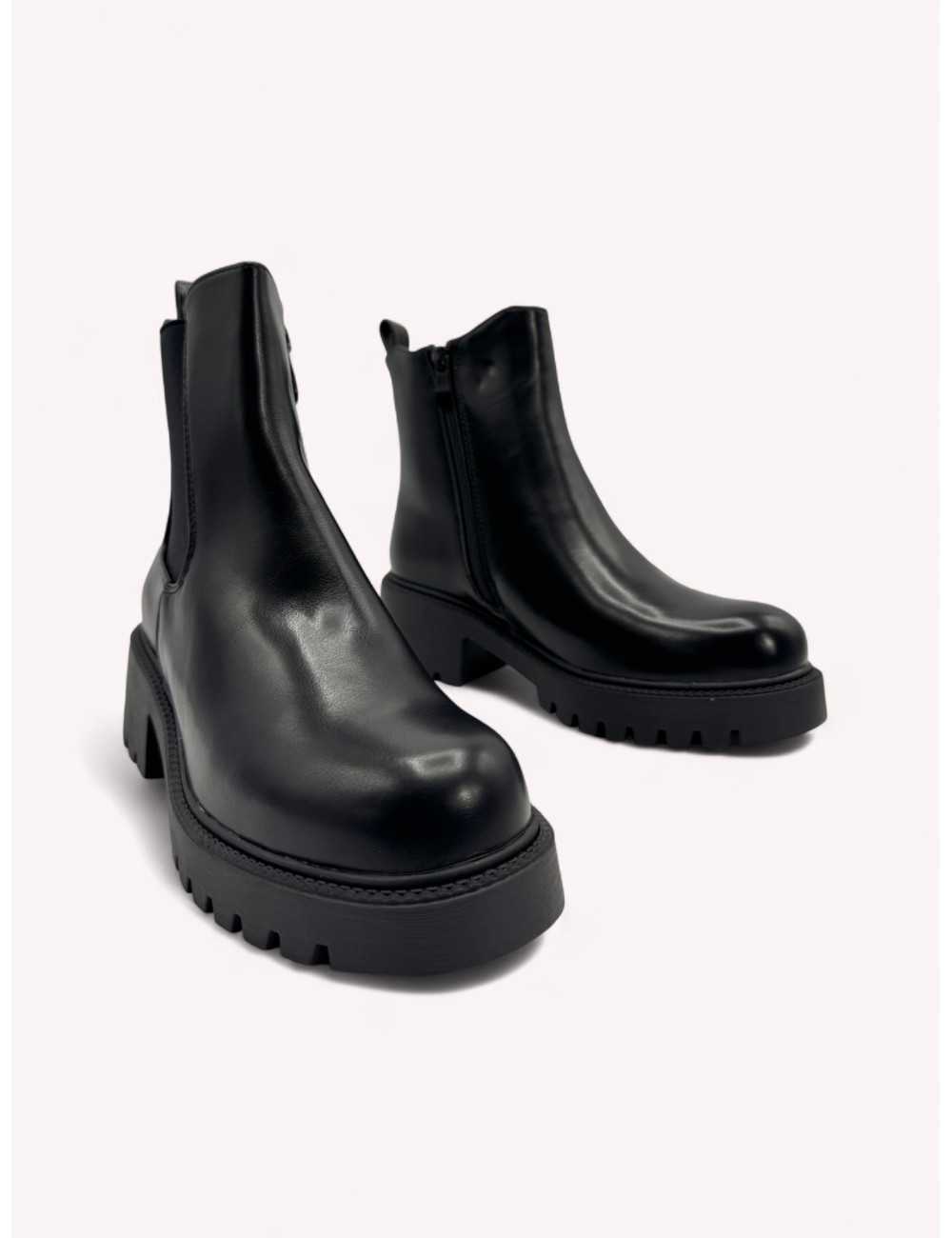 Botas con caña desmontable Renate Noir