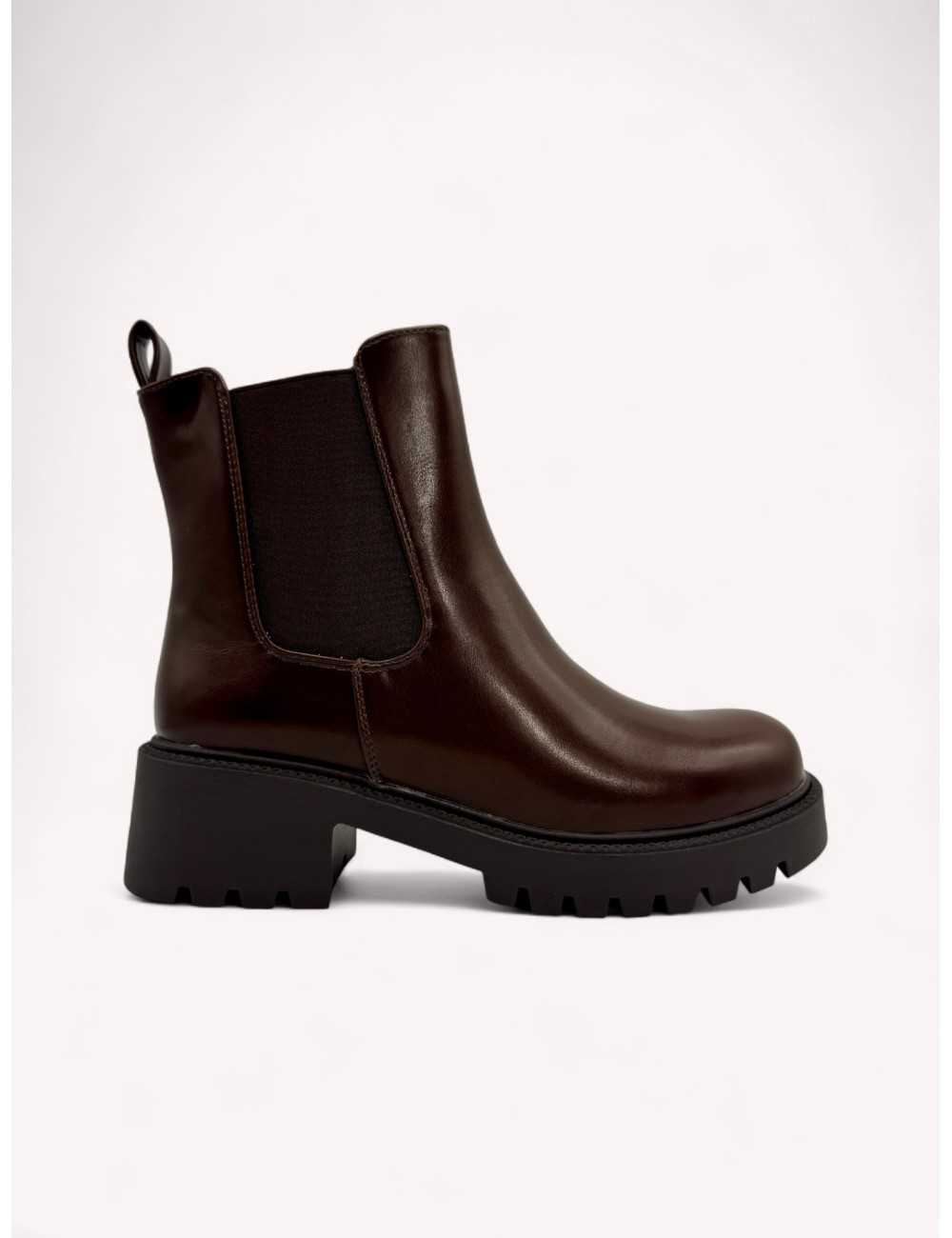 Botas con caña desmontable Renate Brown