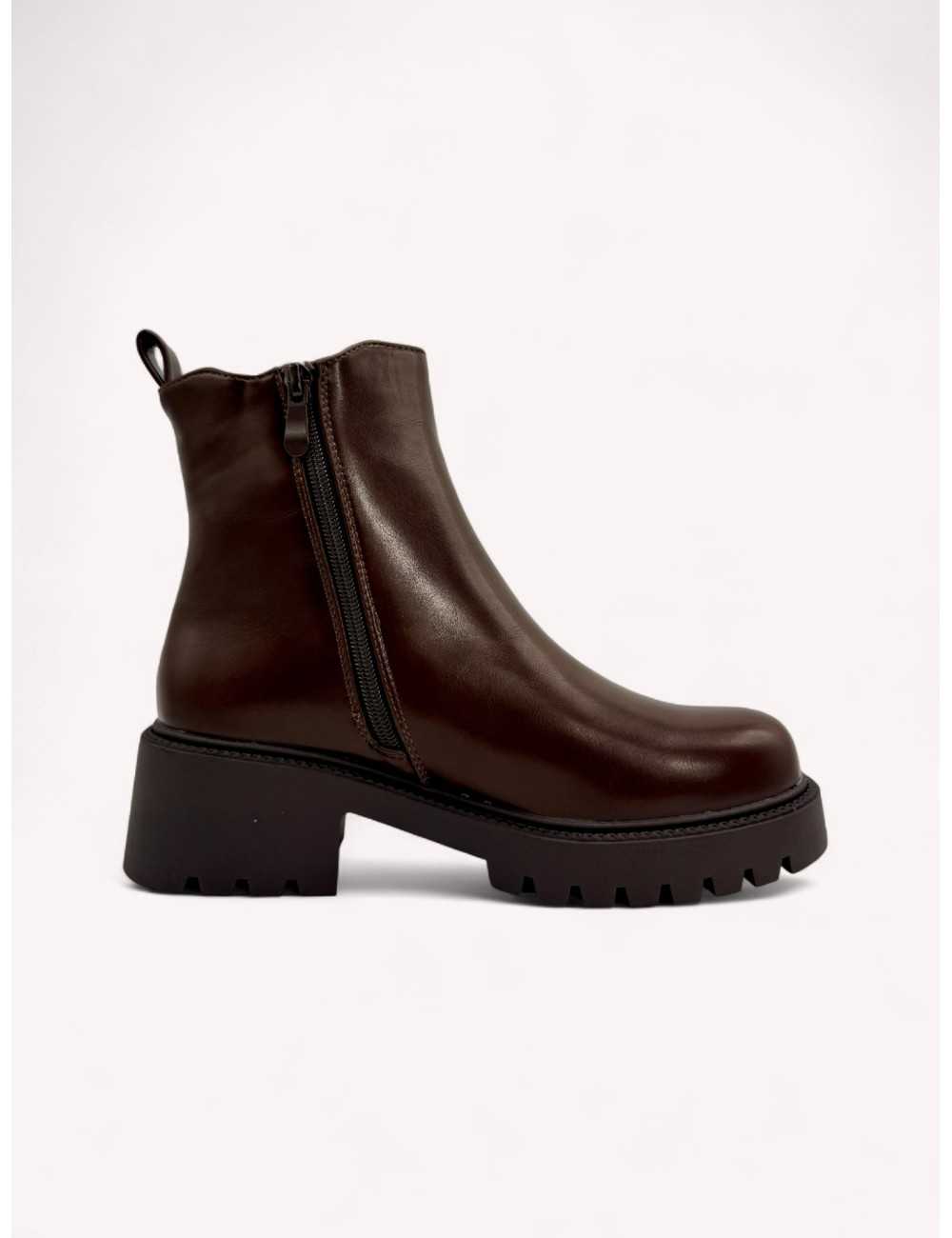 Botas con caña desmontable Renate Brown