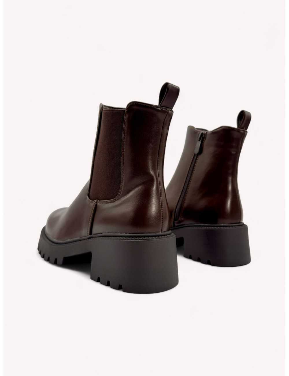 Botas con caña desmontable Renate Brown