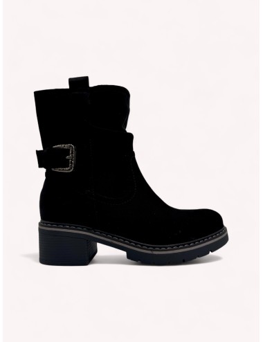 Botines con hebilla Alcione Noir