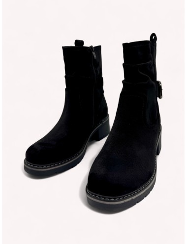 Botines con hebilla Alcione Noir