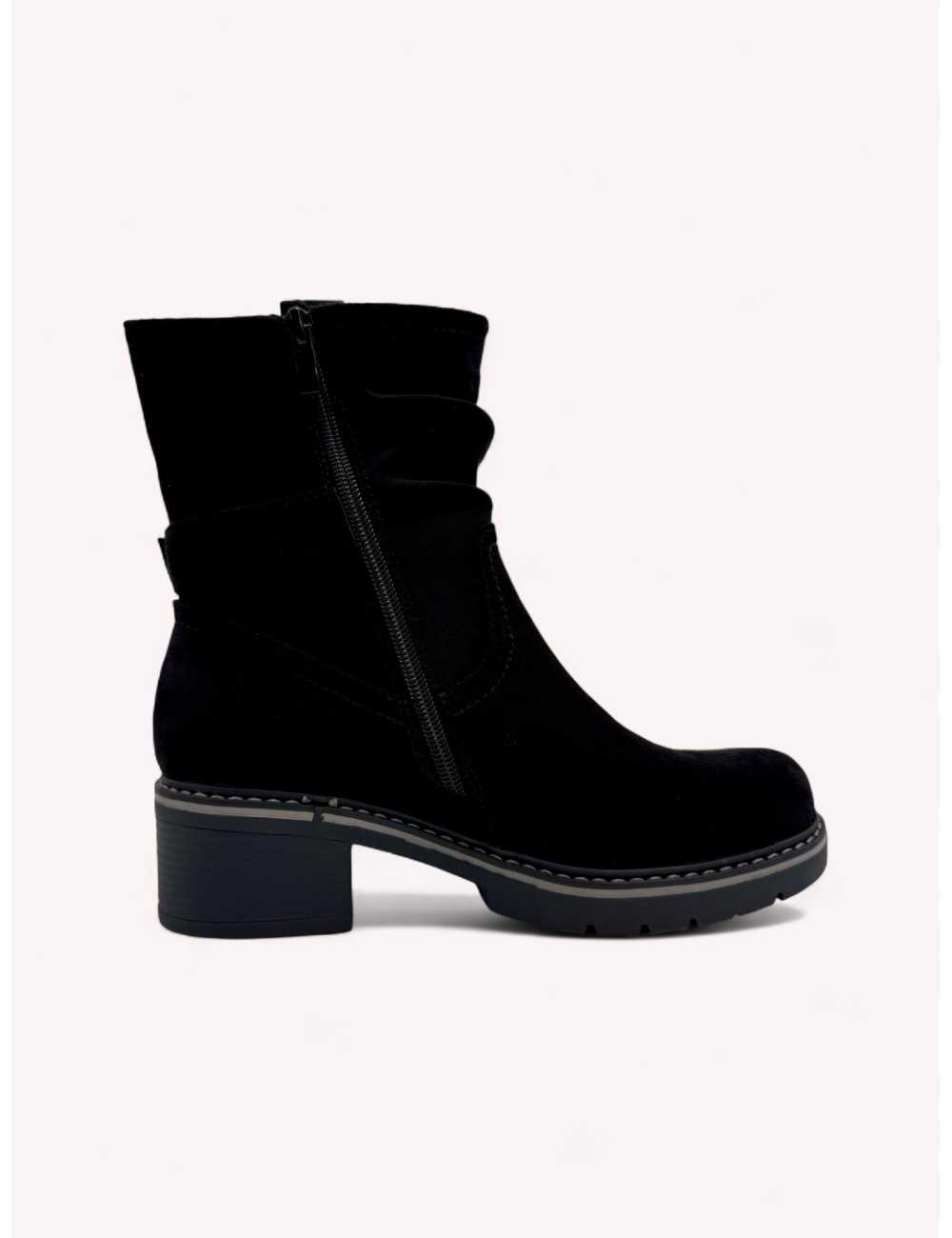 Botines con hebilla Alcione Noir