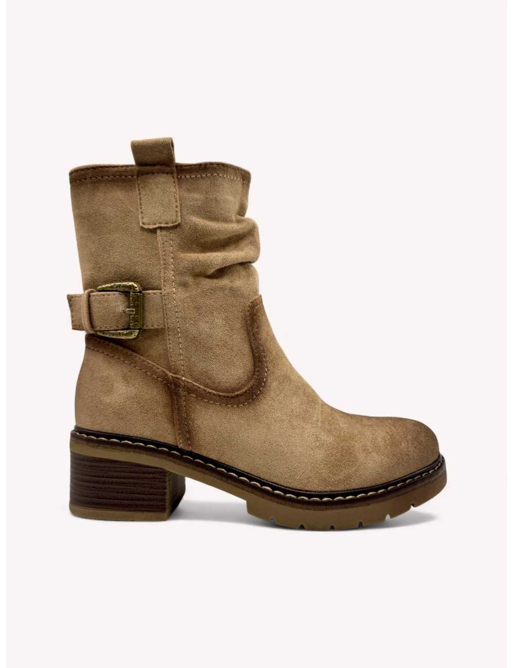 Botines con hebilla Alcione Khaki