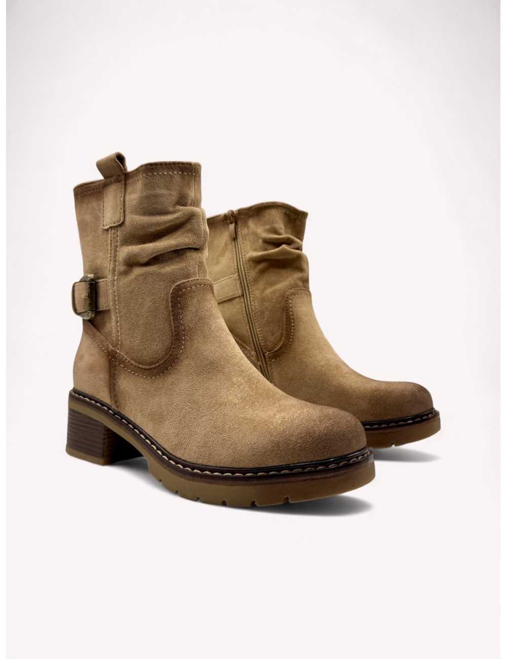 Botines con hebilla Alcione Khaki