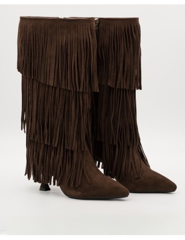 Botas Con Flecos Livorno Brown