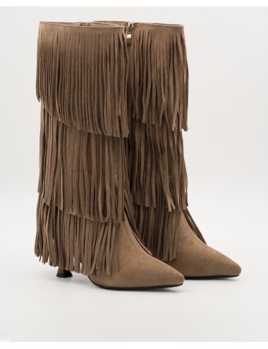 Botas Con Flecos Livorno Khaki