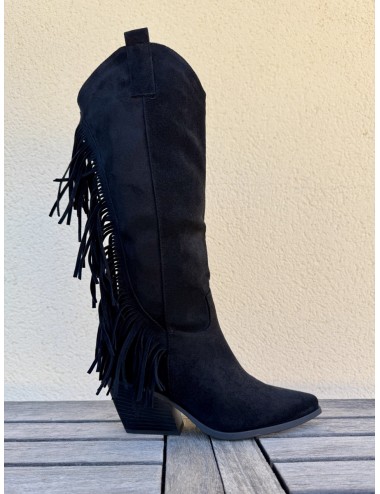 Botas Cowboy con Flecos Verona Noir