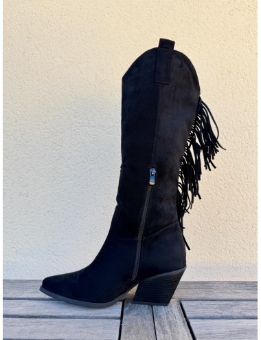 Botas Cowboy con Flecos Verona Noir