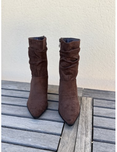 Botines con tacón Pieve Brown