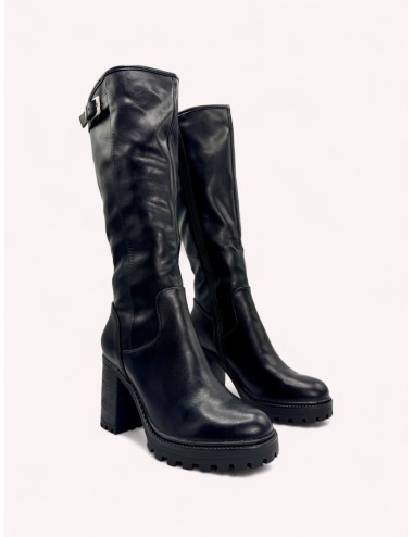 Botas Altas con tacon grueso Bolonia Noir