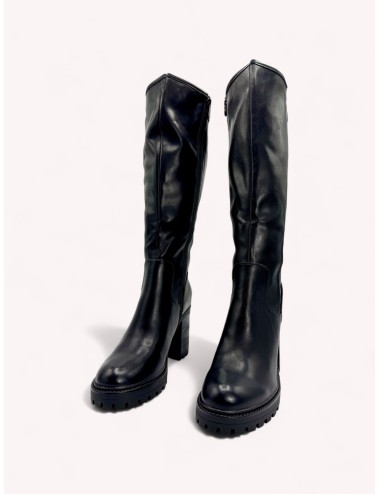 Botas Altas con tacon grueso Bolonia Noir