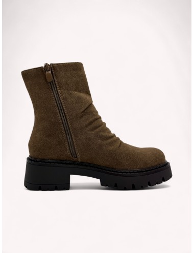 Botas con flecos Lecce Khaki