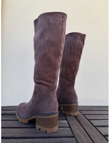 Bota de Ante con cremallera Noale Brown