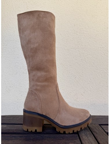 Bota de Ante con cremallera Noale Khaki
