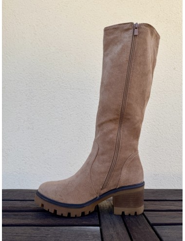 Bota de Ante con cremallera Noale Khaki