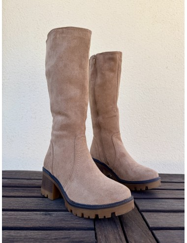 Bota de Ante con cremallera Noale Khaki