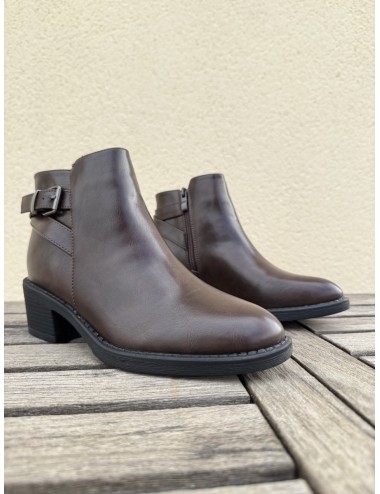 Botines con hebilla Adda Brown