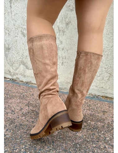 Bota de Ante con cremallera Noale Khaki