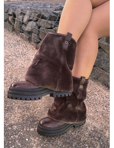 Botas de invierno con Pelo Sintetico Jesolo Brown