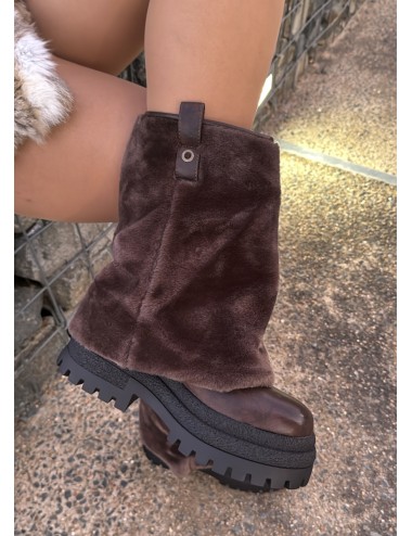 Botas de invierno con Pelo Sintetico Jesolo Brown
