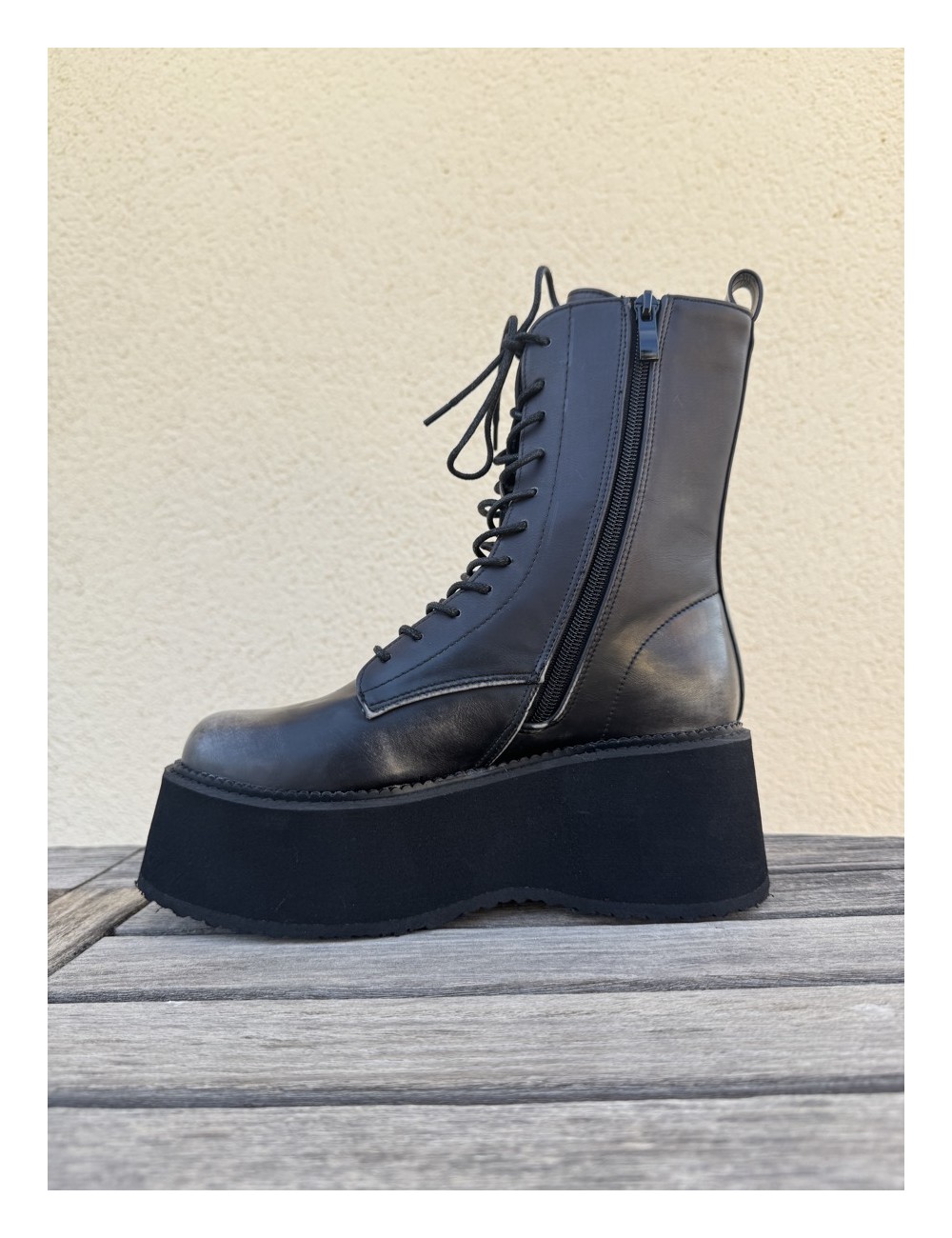 Botas militares con plataforma Frosi Grey