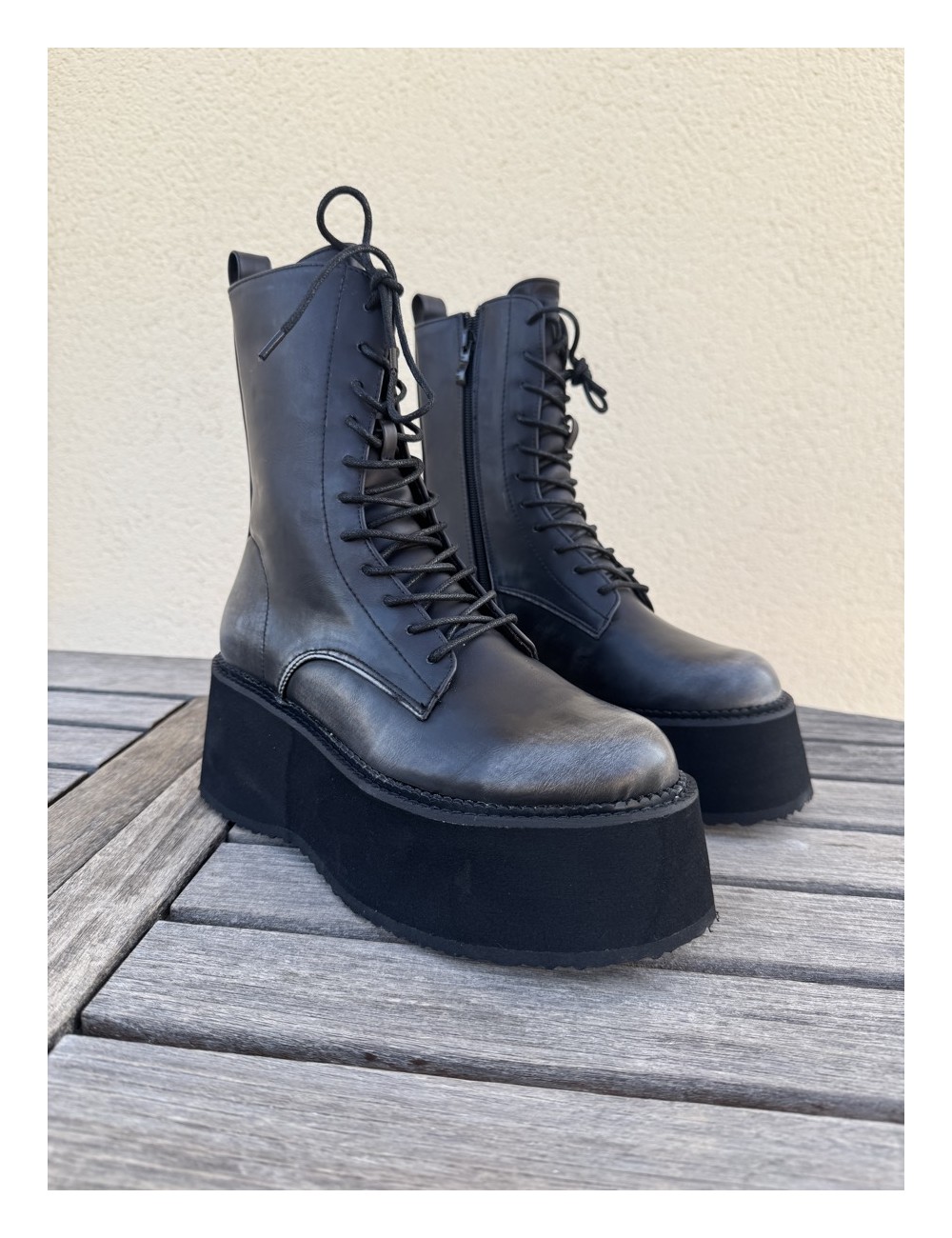 Botas militares con plataforma Frosi Grey