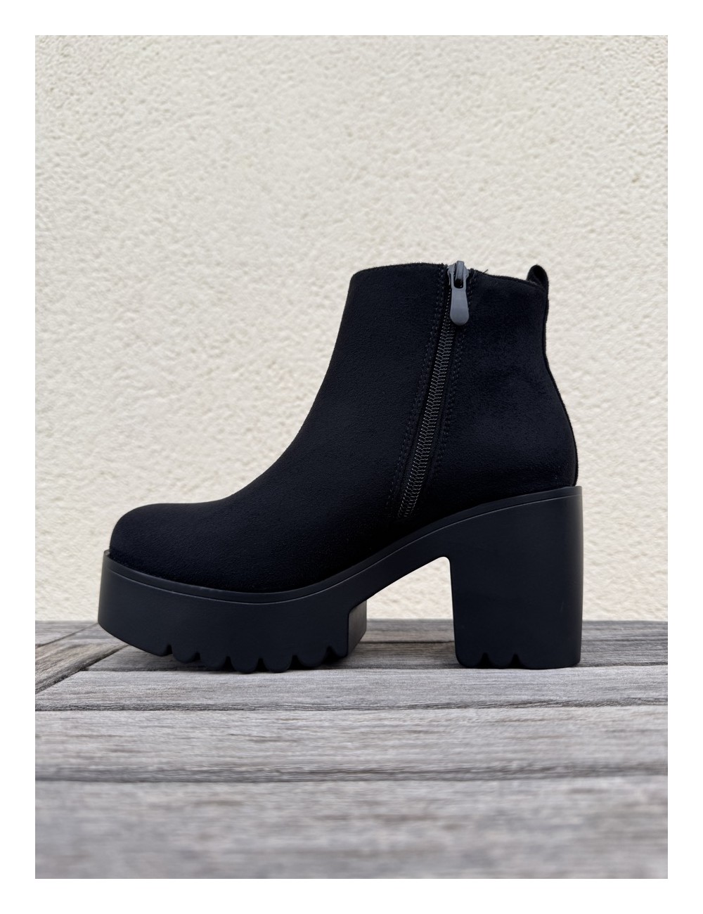 Botines con tacón y plataforma Costelli Noir