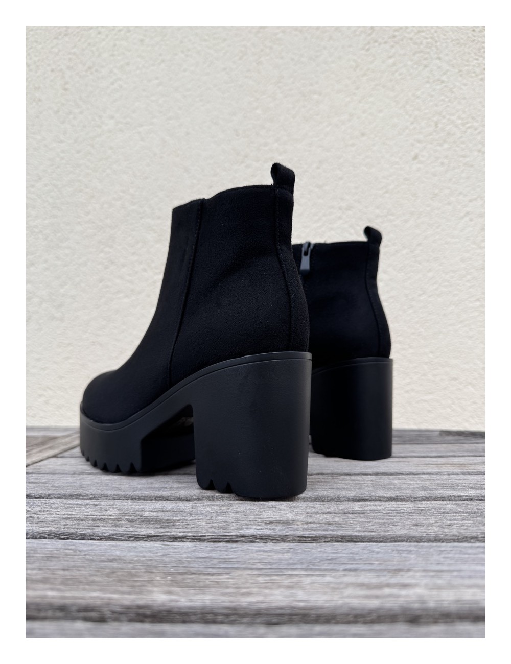 Botines con tacón y plataforma Costelli Noir