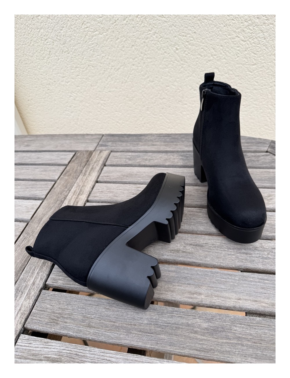 Botines con tacón y plataforma Costelli Noir