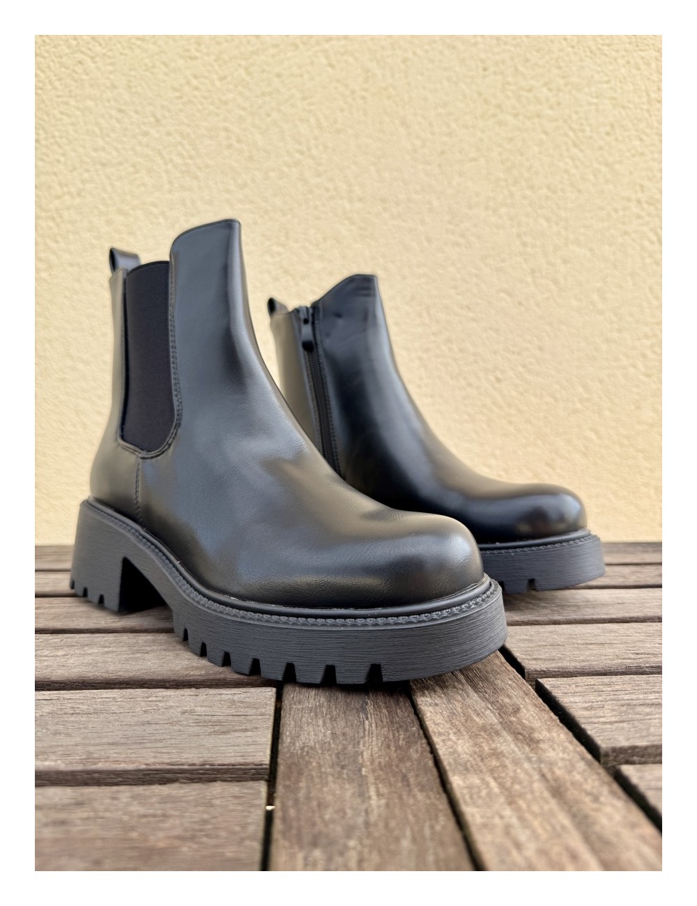 Botas con caña desmontable Renate Noir