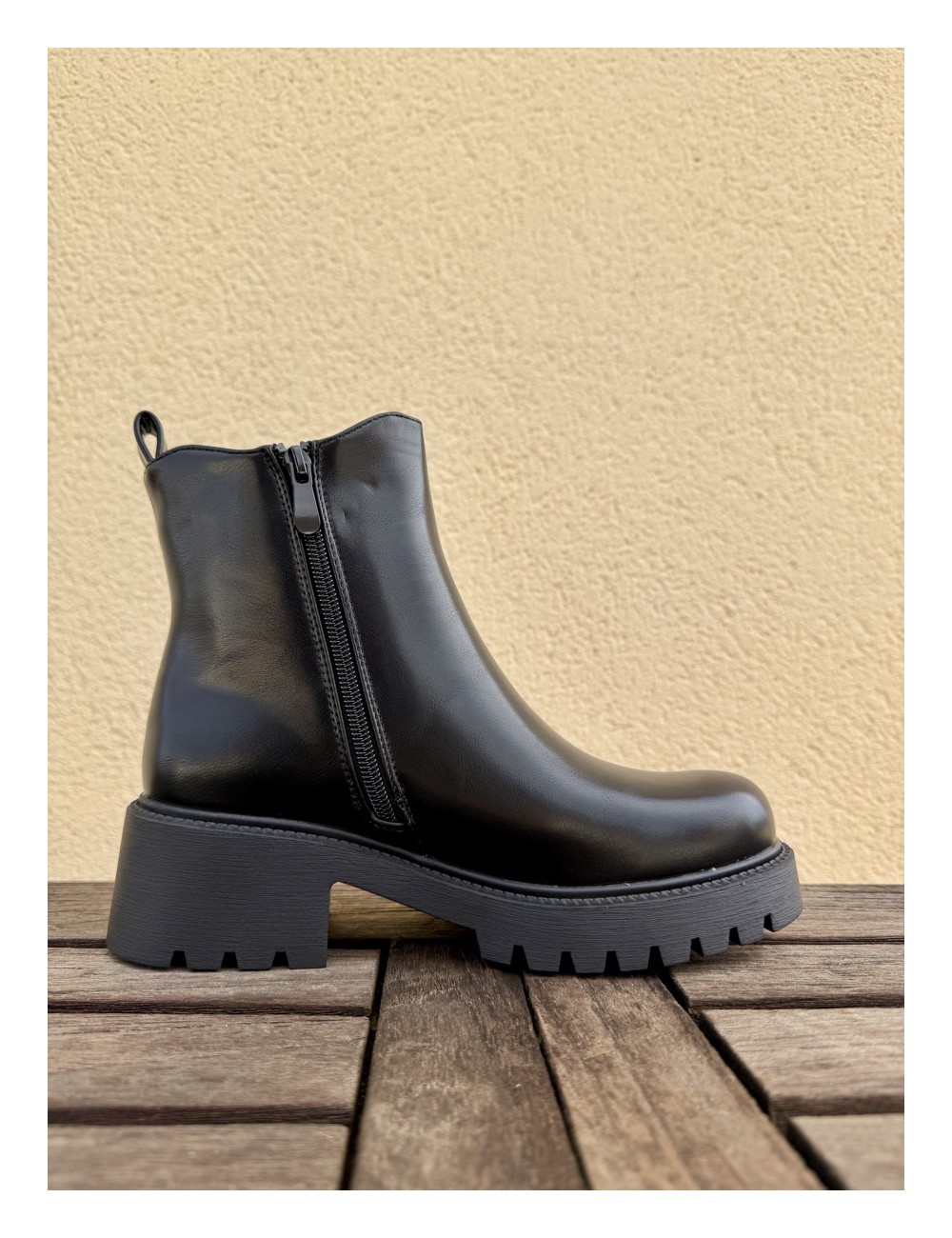 Botas con caña desmontable Renate Noir