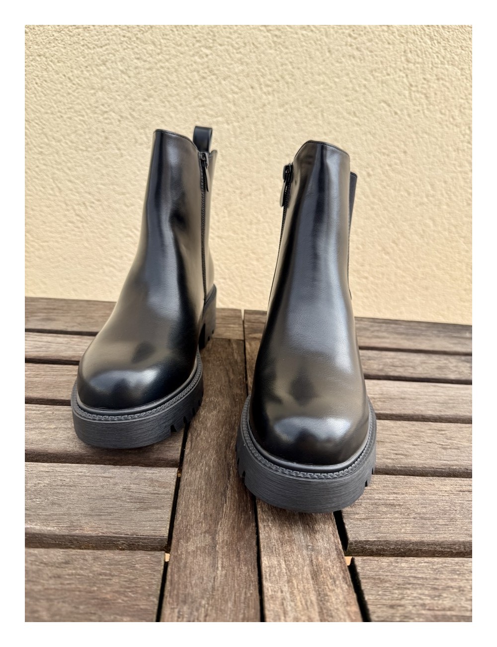 Botas con caña desmontable Renate Noir