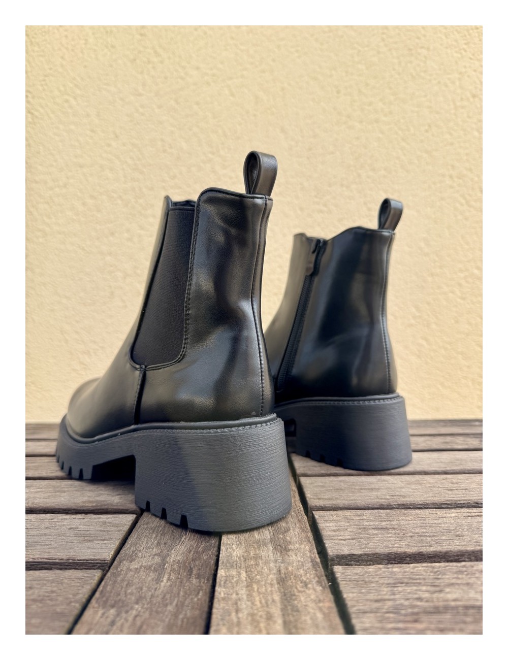 Botas con caña desmontable Renate Noir