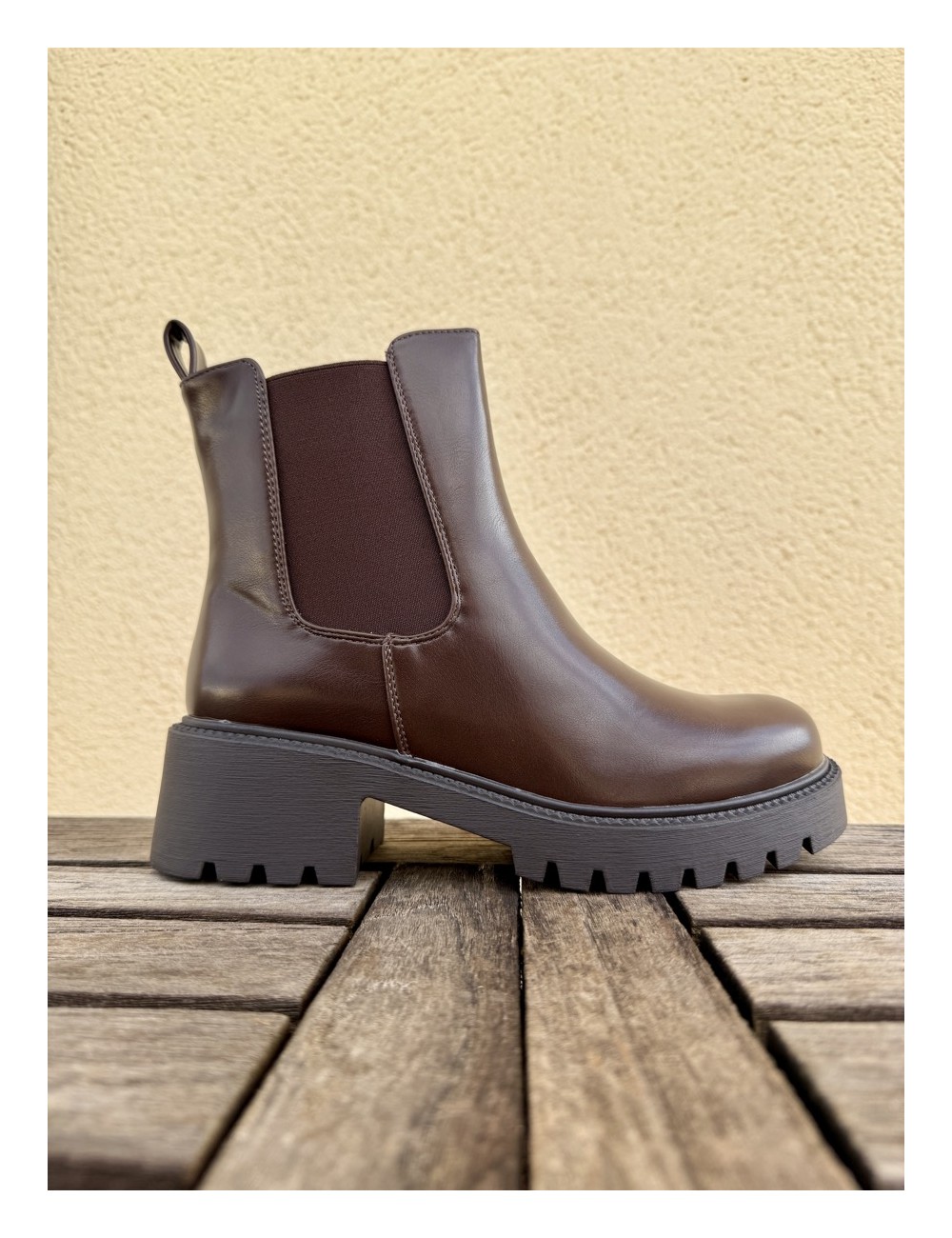 Botas con caña desmontable Renate Brown