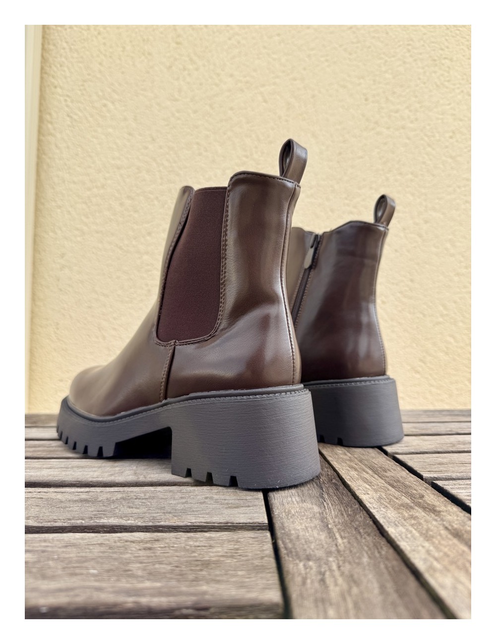 Botas con caña desmontable Renate Brown