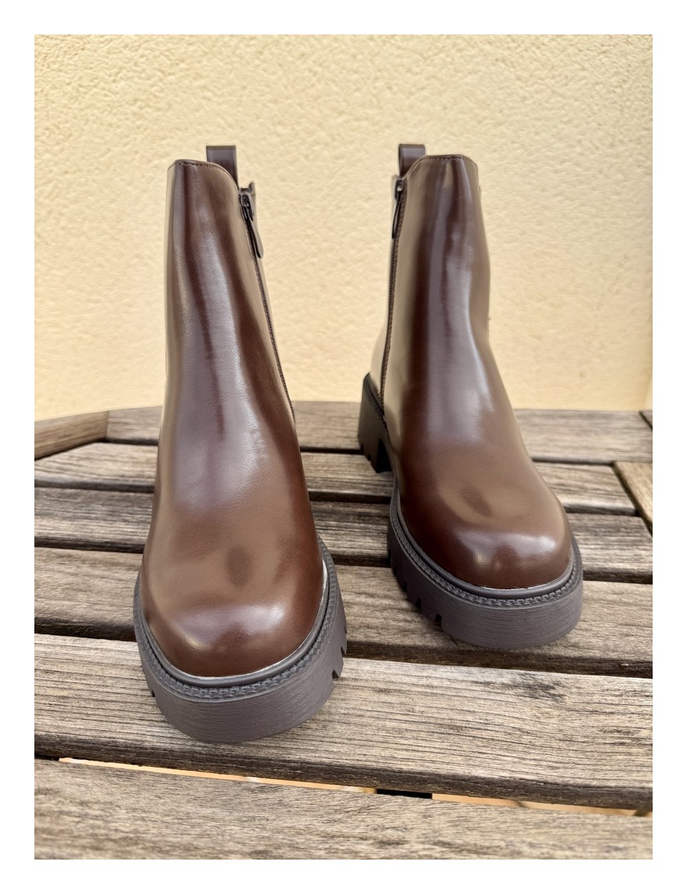 Botas con caña desmontable Renate Brown