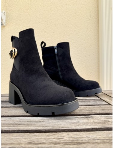 Botin de Ante con tacon grueso Rimini Noir