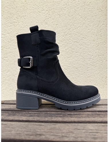 Botines con hebilla Alcione Noir