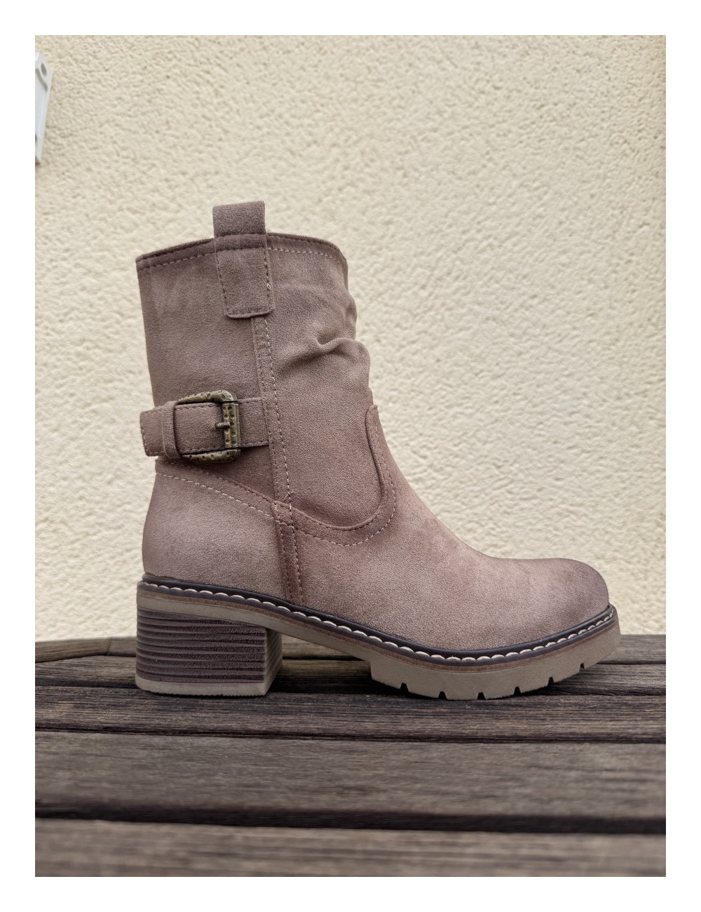 Botines con hebilla Alcione Khaki