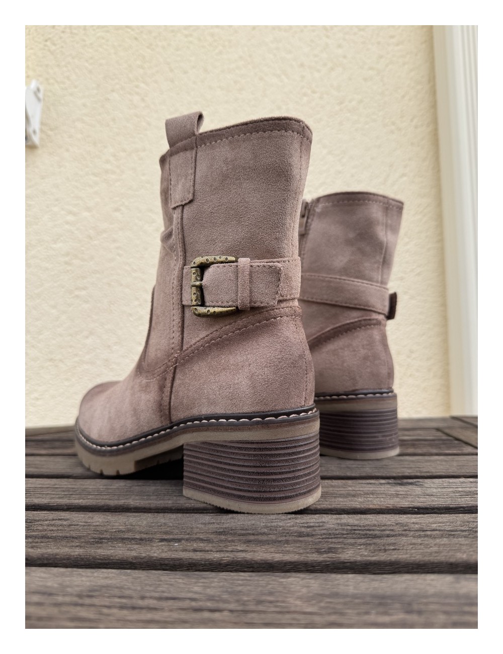 Botines con hebilla Alcione Khaki