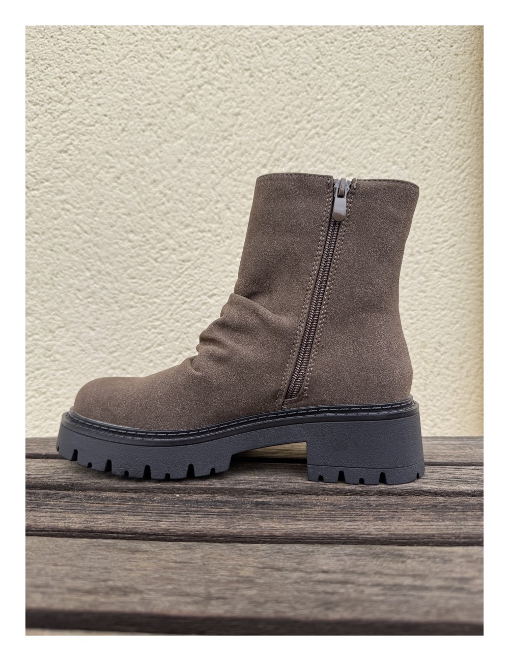 Botas con flecos Lecce Khaki