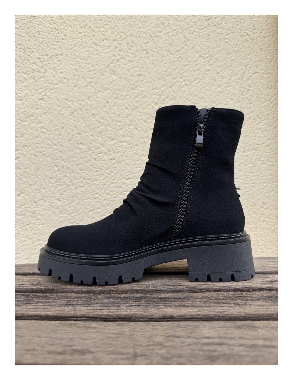 Botas con flecos Lecce Noir