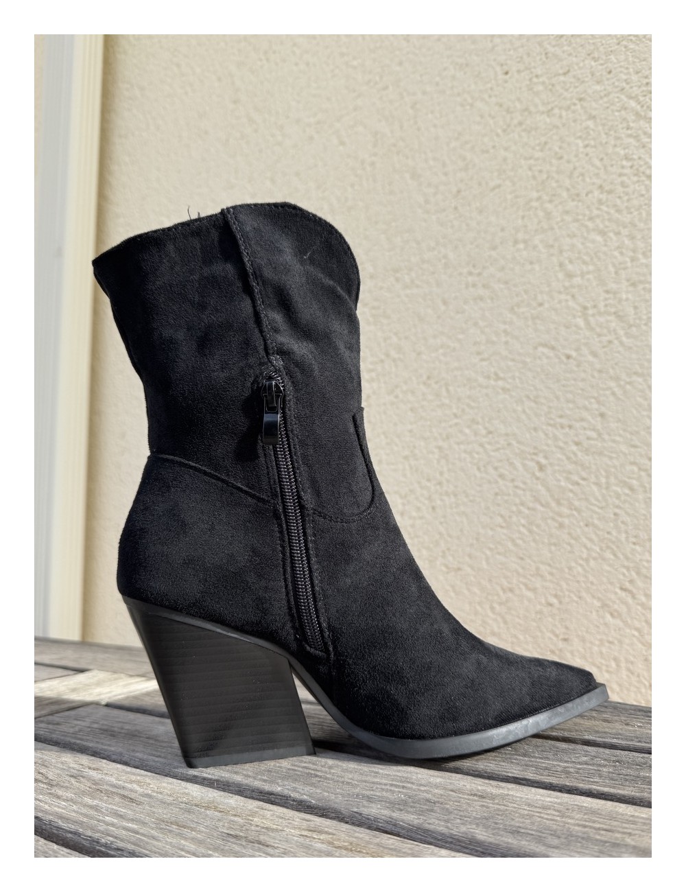 Botines Cowboy punta fina Firenze Noir