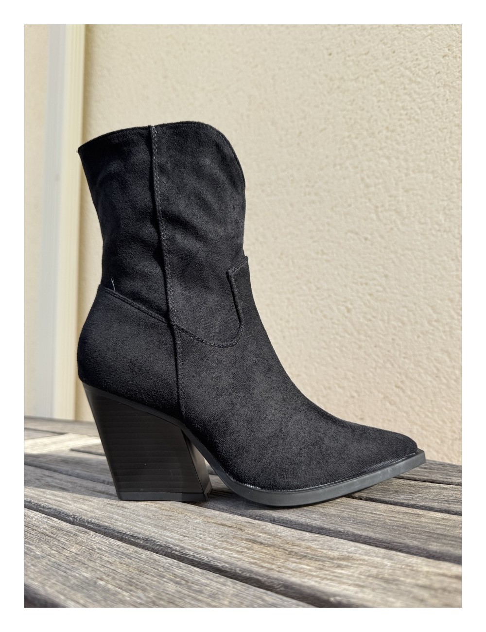 Botines Cowboy punta fina Firenze Noir