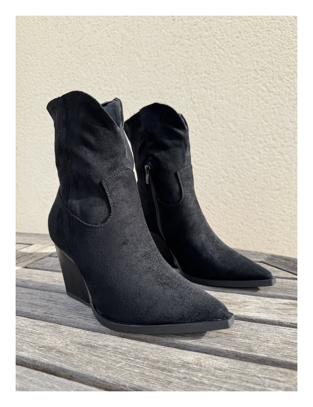 Botines Cowboy punta fina Firenze Noir