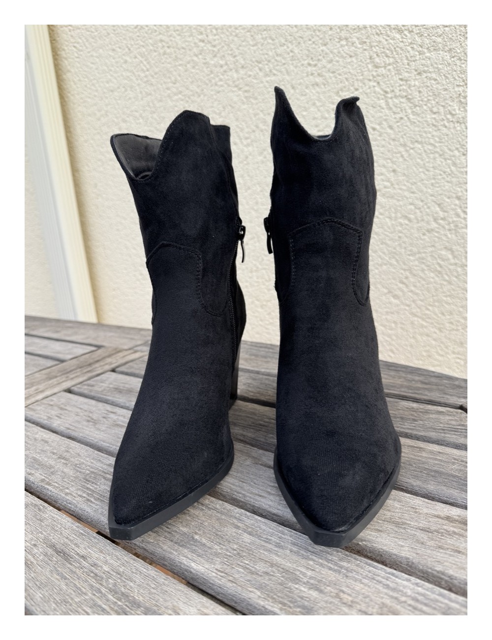 Botines Cowboy punta fina Firenze Noir