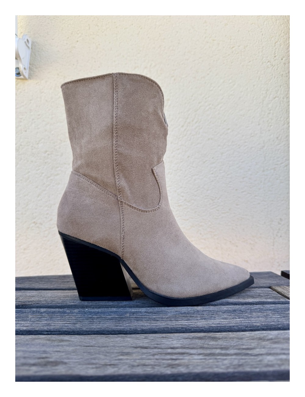 Botines Cowboy punta fina Firenze Khaki