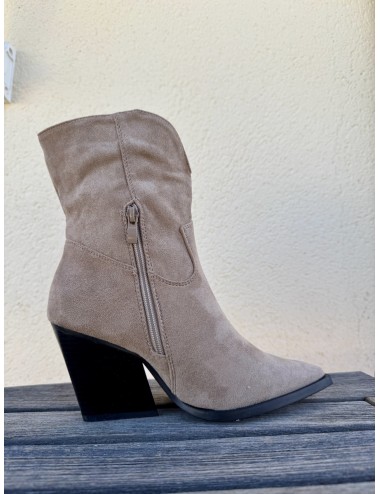 Botines Cowboy punta fina Firenze Khaki